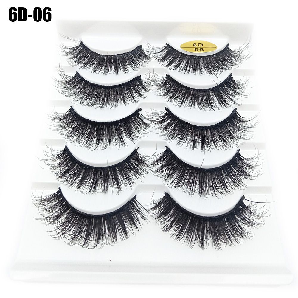 Eyelash Extension Full Set - SKONHED 5 Pairs Handmade Wispy Flared