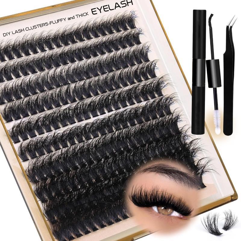 Lashes Eyelash Extension - New Fluffy Thick Lash Clusters DIY