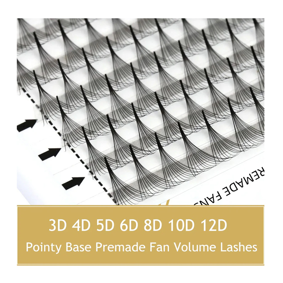 Lash Tray Organizer - RUJADE Pointy Narrow Base Premade Fans