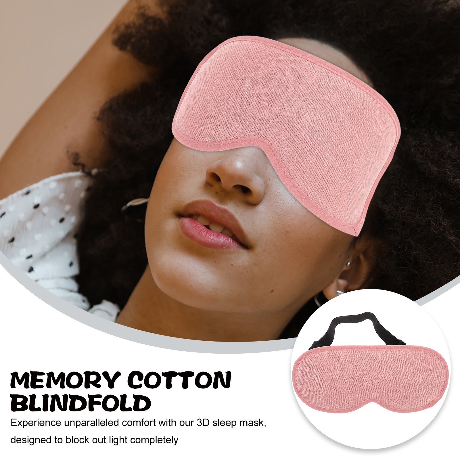 3D Contoured Sleep Mask Blacko - Eyelash Extension For Men ulasan dan harga
