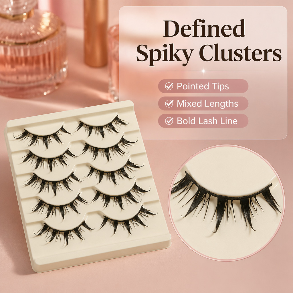 Cosplay Fake Eyelashes 5Pcs Li - Eyelash Extension Japanese Style ulasan dan harga
