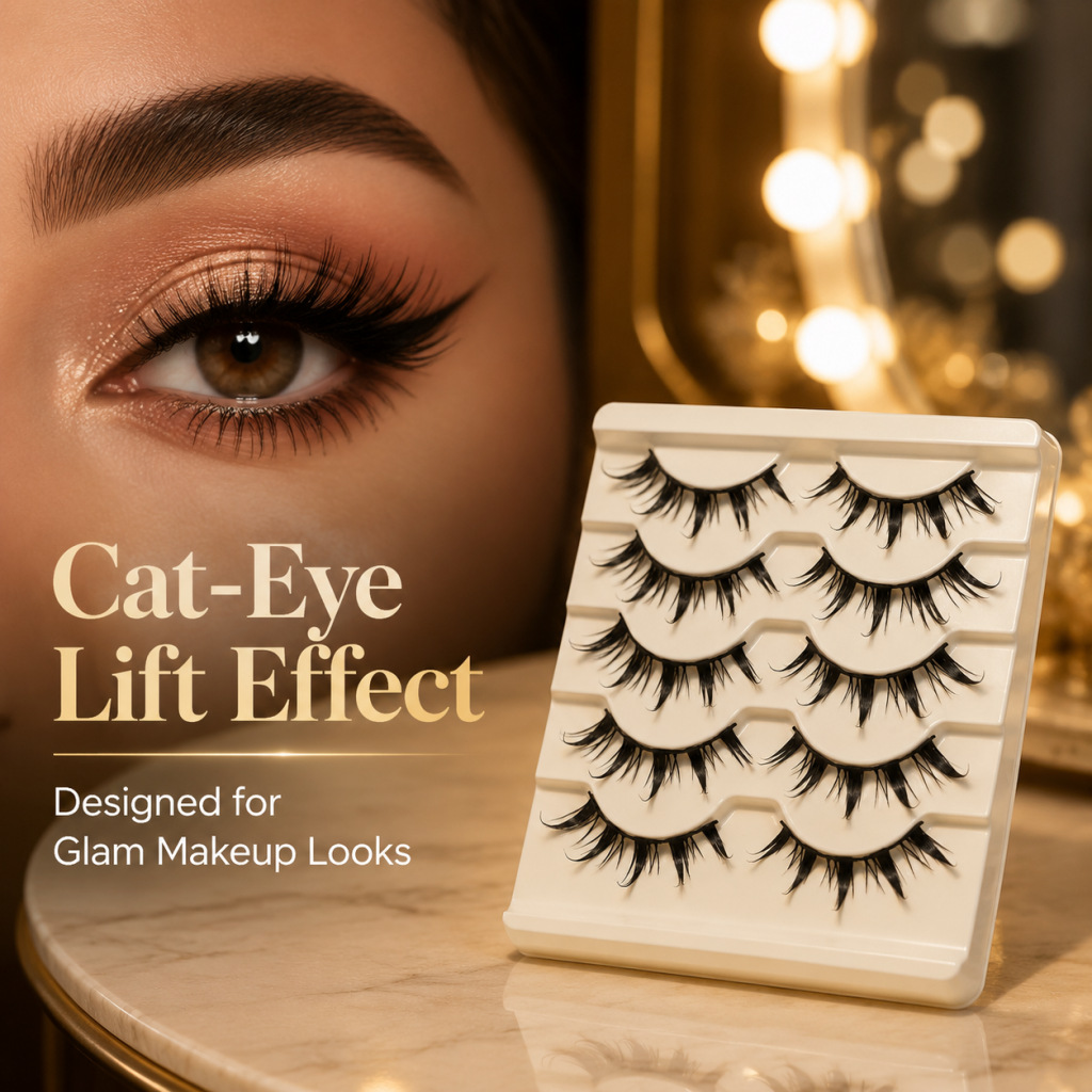 Cosplay Fake Eyelashes 5Pcs Li - Eyelash Extension Japanese Style ulasan dan harga