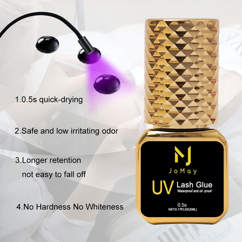 JOMAY 5ml Lashes Adhesive 0.5S - Eyelash Extension Uv Glue ulasan dan harga