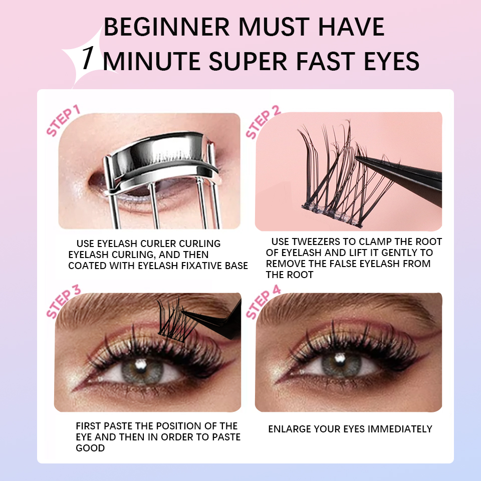 Self Adhesive DIY Lashes No Gl - Eyelash Extension Korean ulasan dan harga