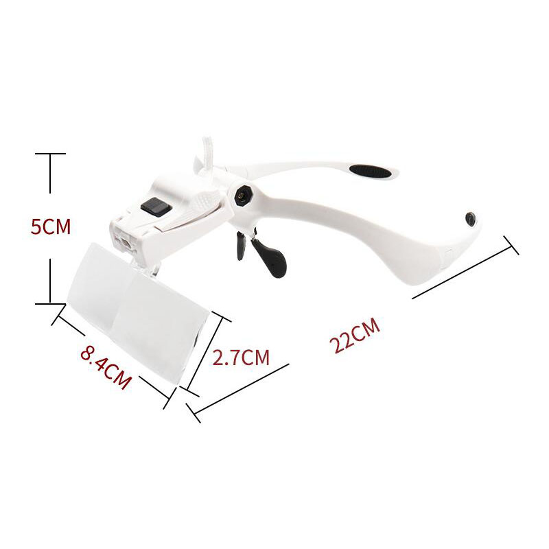 5 Lens Adjustable Magnifier Ey - Eyelash Extension With Glasses ulasan dan harga