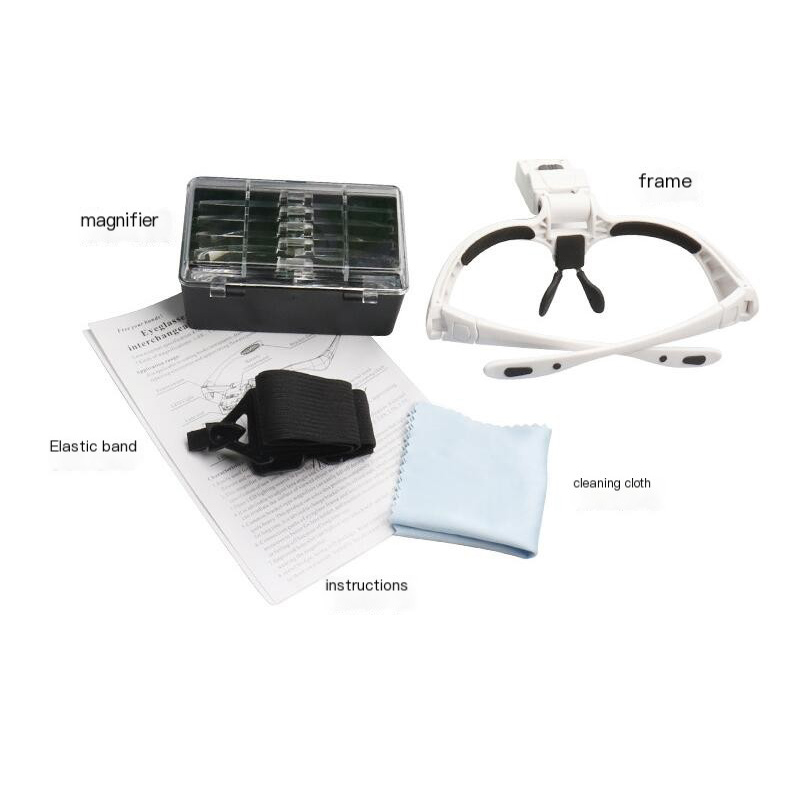 5 Lens Adjustable Magnifier Ey - Eyelash Extension With Glasses ulasan dan harga