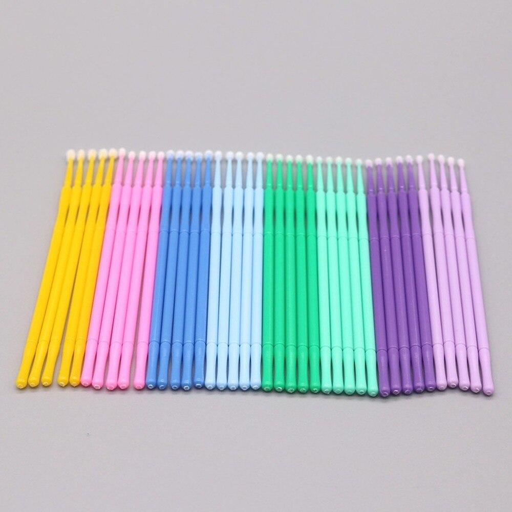 100pcs/lot Micro Brushes Make  - Eyelash Extension Uv Glue ulasan dan harga