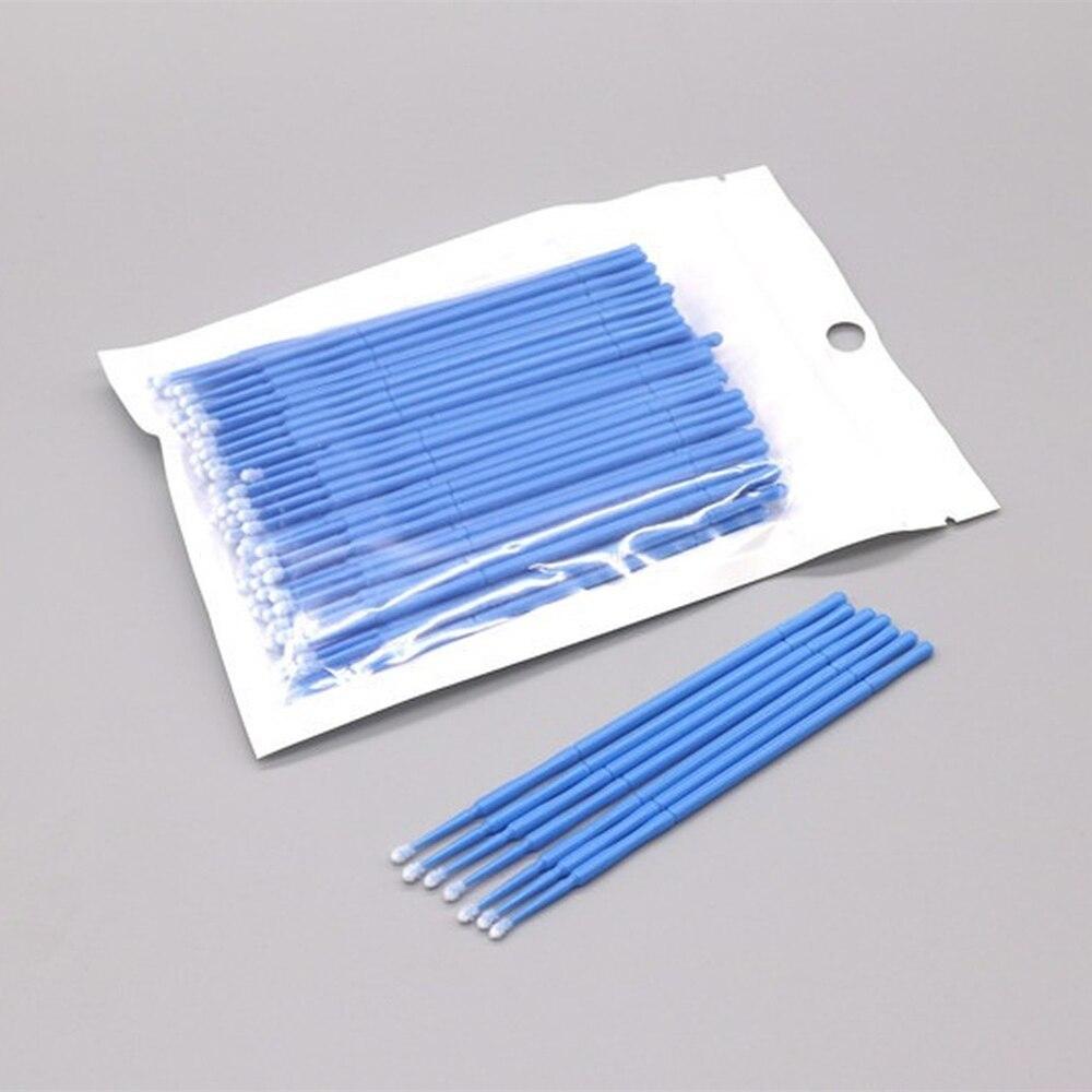 100pcs/lot Micro Brushes Make  - Eyelash Extension Uv Glue ulasan dan harga