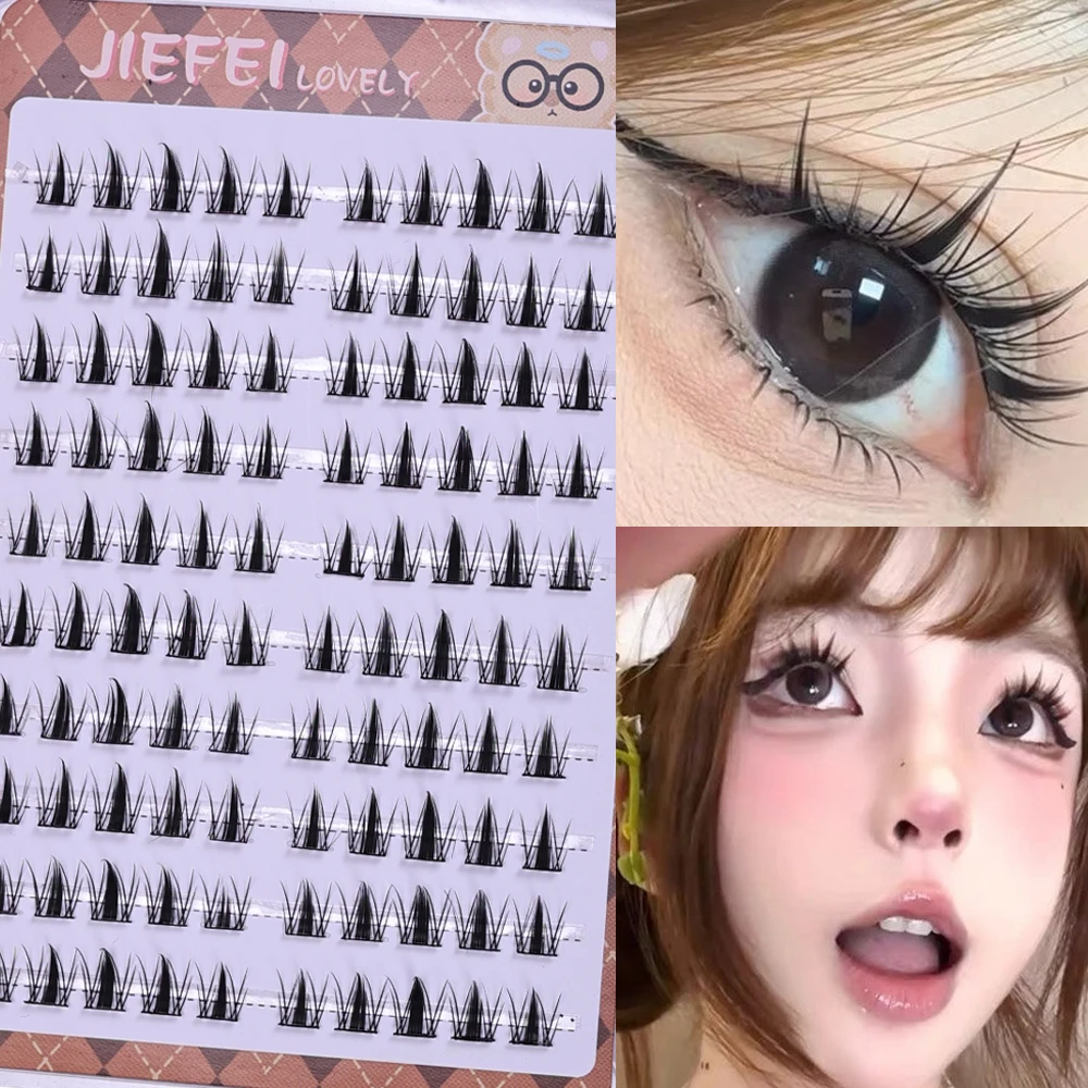 Cute Bunny 10-Row False Eyelas - Eyelash Extension Uv Glue ulasan dan harga