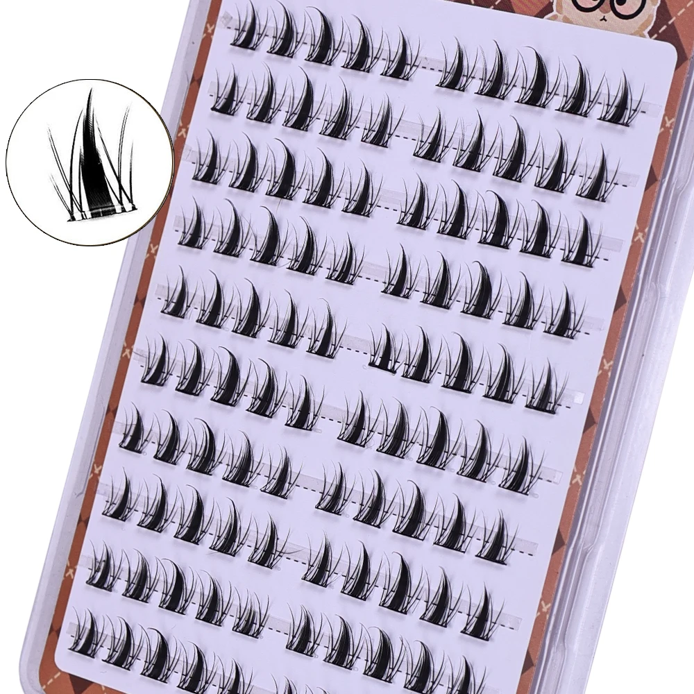 Cute Bunny 10-Row False Eyelas - Eyelash Extension Uv Glue ulasan dan harga