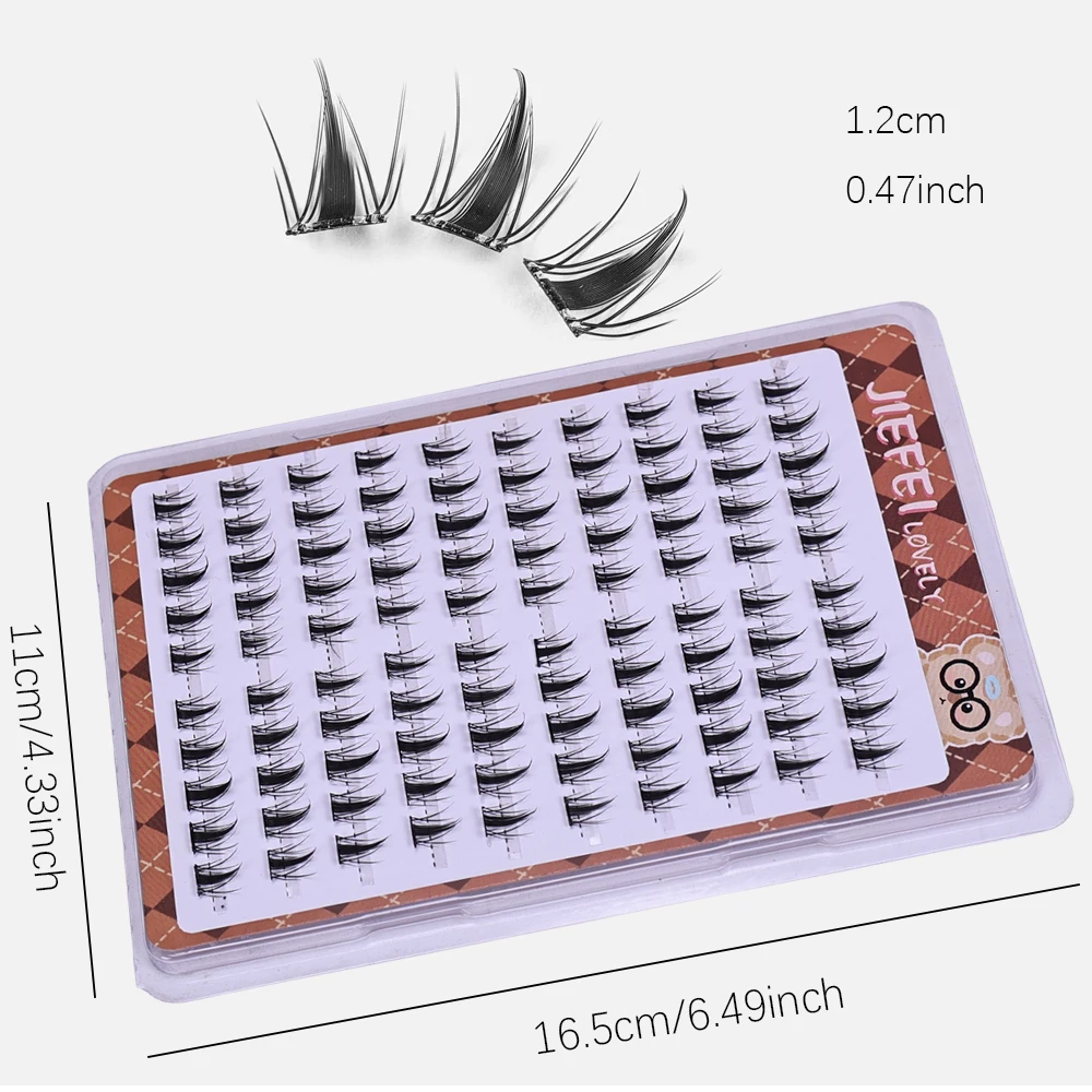 Cute Bunny 10-Row False Eyelas - Eyelash Extension Uv Glue ulasan dan harga