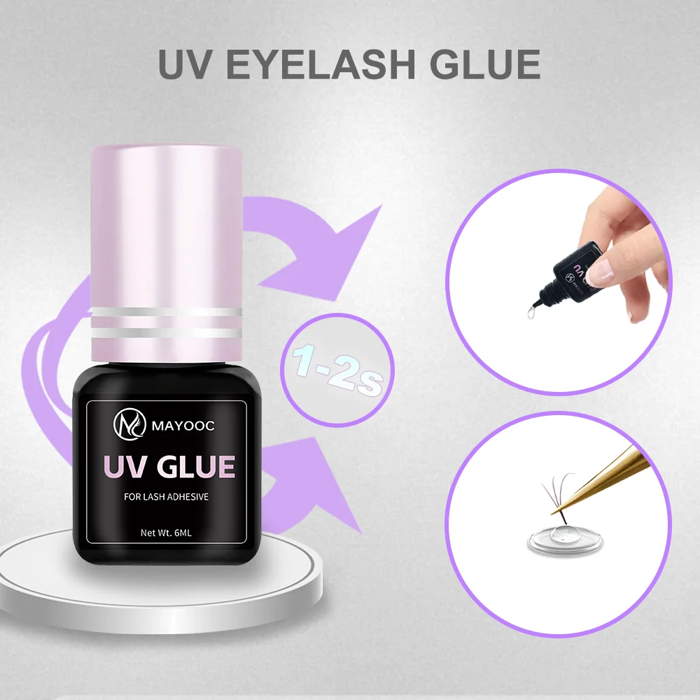 MAYOOC Fast Drying 0.1S UV Eye - Eyelash Extension Uv Glue ulasan dan harga
