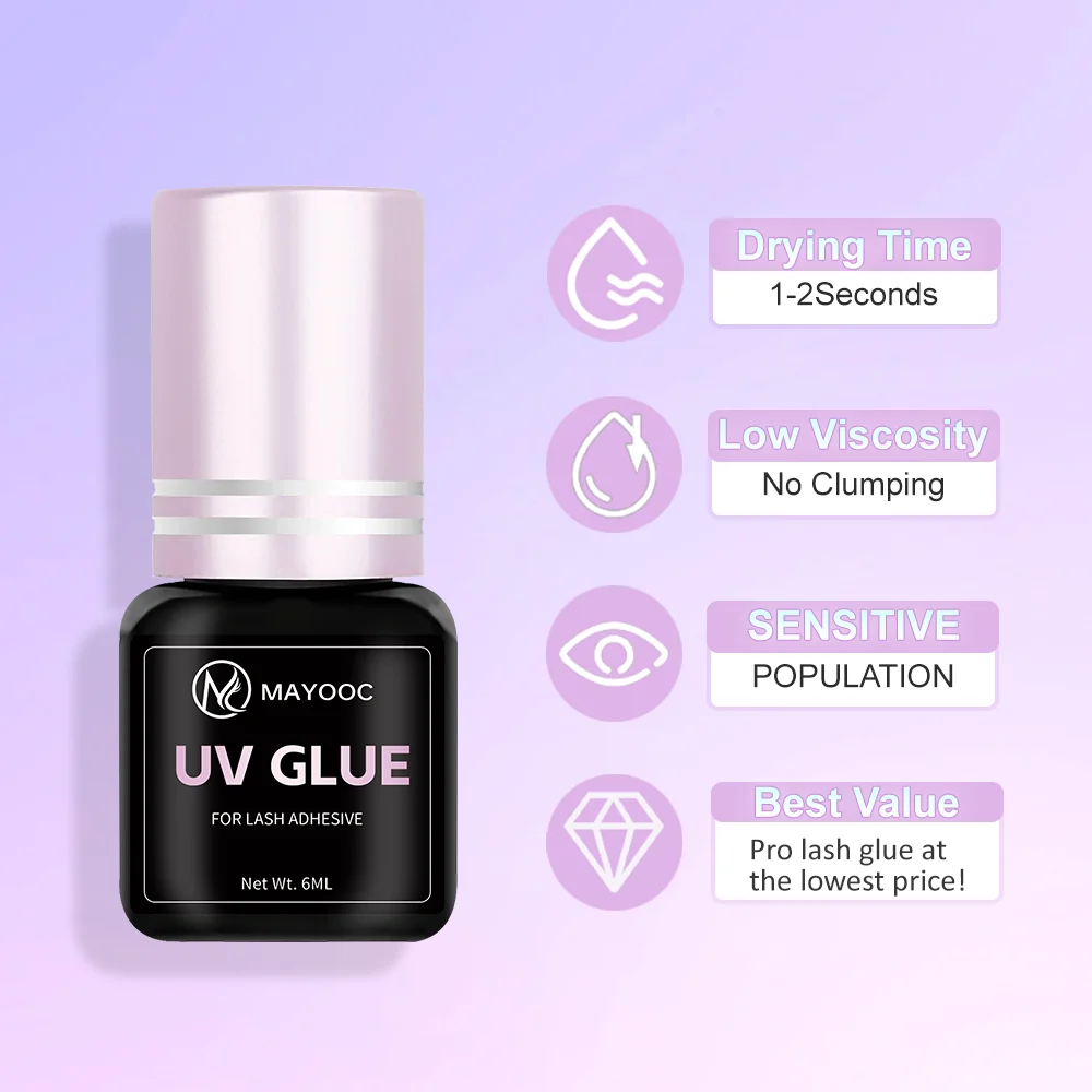 MAYOOC Fast Drying 0.1S UV Eye - Eyelash Extension Uv Glue ulasan dan harga