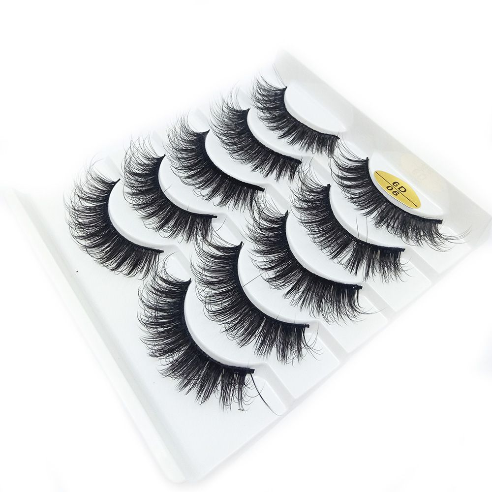 SKONHED 5 Pairs Handmade Wispy - Eyelash Extension Full Set ulasan dan harga