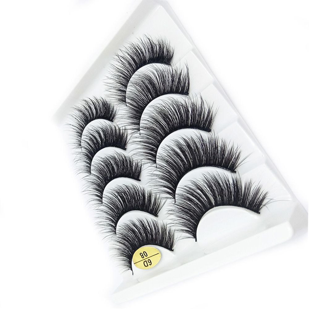 SKONHED 5 Pairs Handmade Wispy - Eyelash Extension Full Set ulasan dan harga