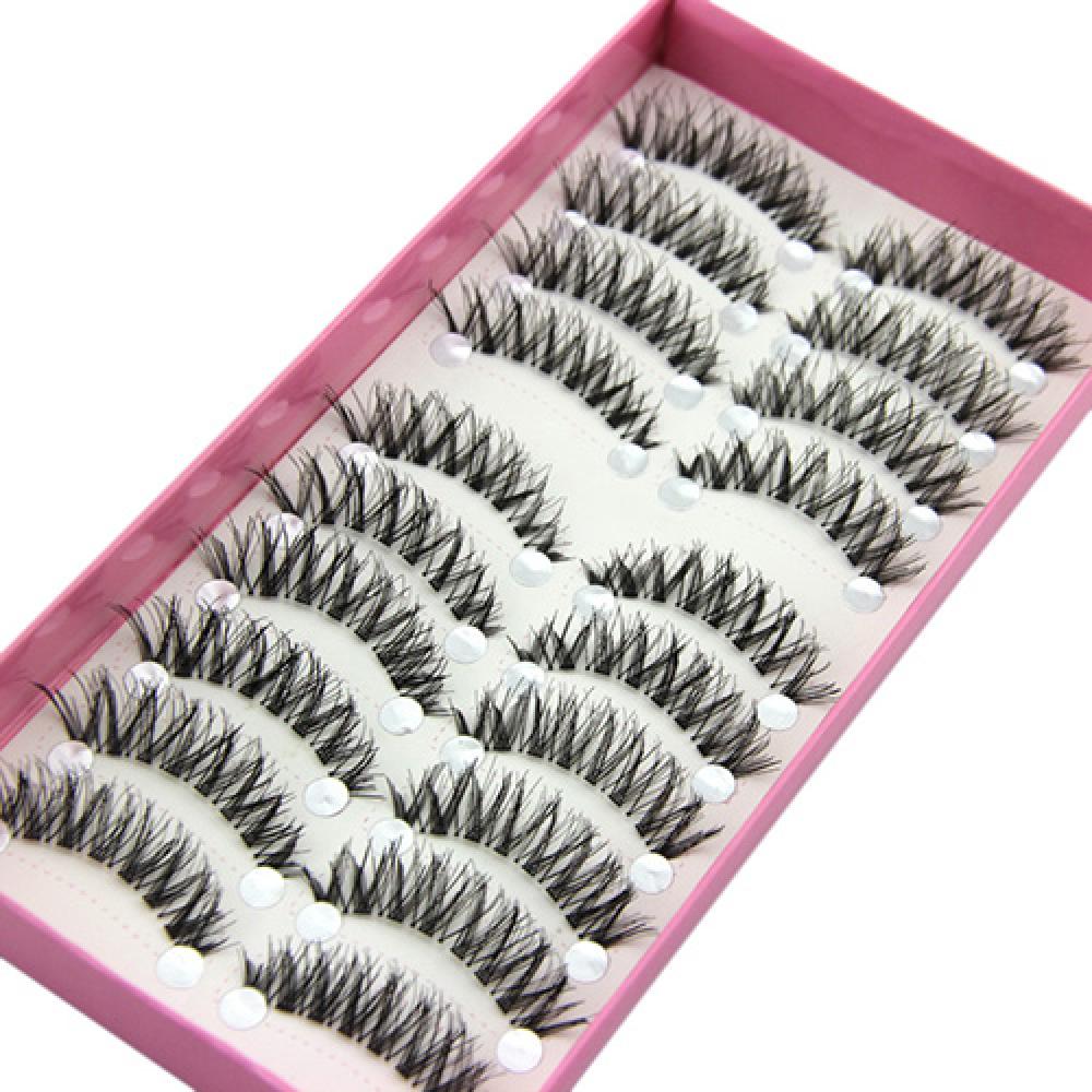 Fashion False Eyelashes 10 Pai - Eyelash Extension Full Set ulasan dan harga