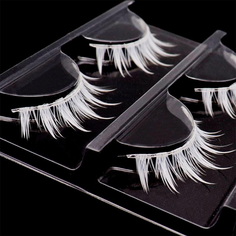 3 Pairs Cosplay White Eyelashe - Lashes Eyelash Extension ulasan dan harga