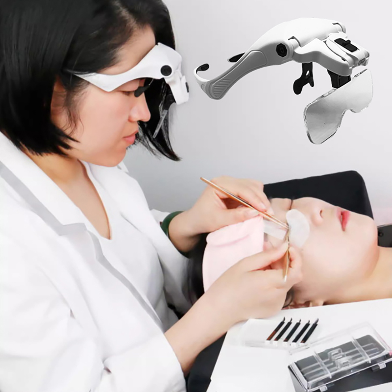5 Lens Adjustable Magnifier Ey - Eyelash Extension With Glasses ulasan dan harga
