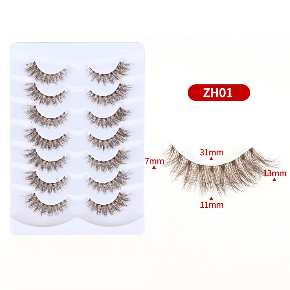7 Pairs Simulation Eye Eyelash - Eyelash Extension Cat Eye Wispy ulasan dan harga