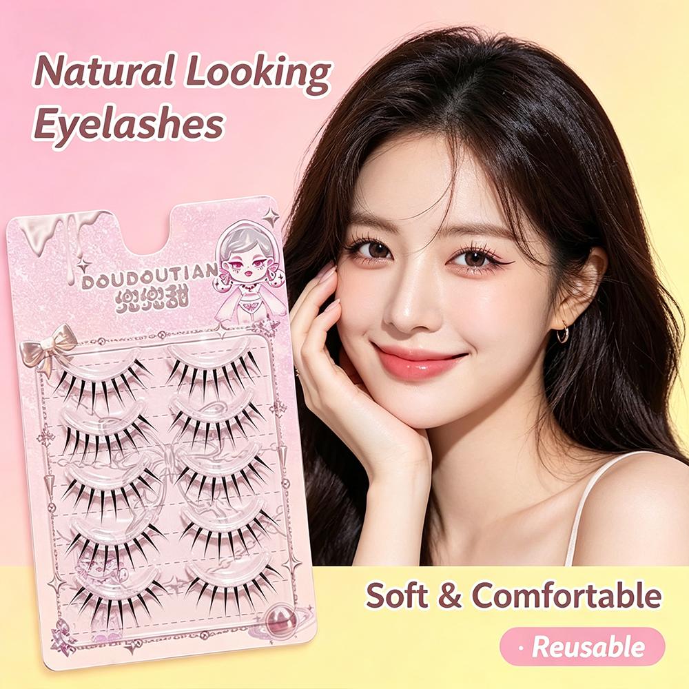 5 Pairs Natural False Eyelashe - Eyelash Extension Japanese Style ulasan dan harga