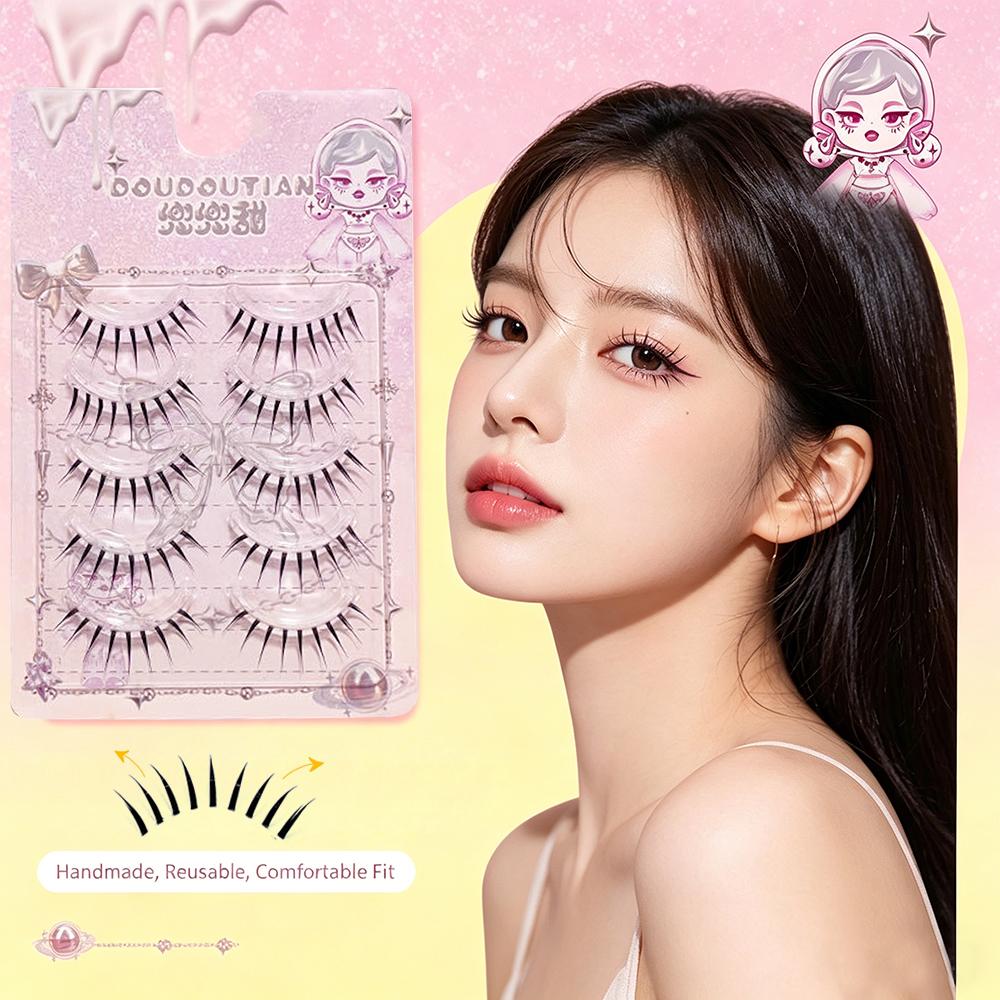 5 Pairs Natural False Eyelashe - Eyelash Extension Japanese Style ulasan dan harga
