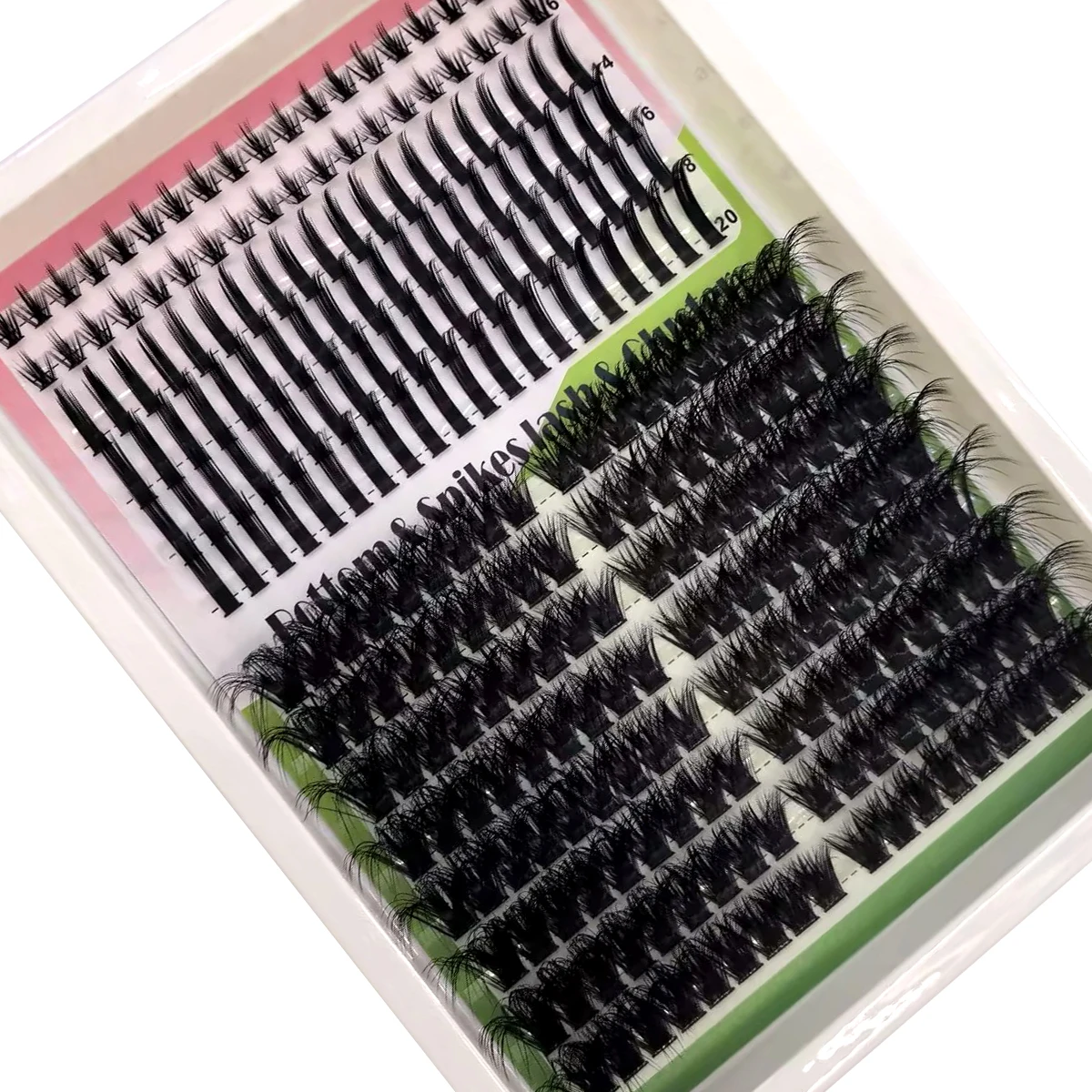 AMSDCN Spikes14Rows DIY Cluste - Eyelash Extension Full Set ulasan dan harga