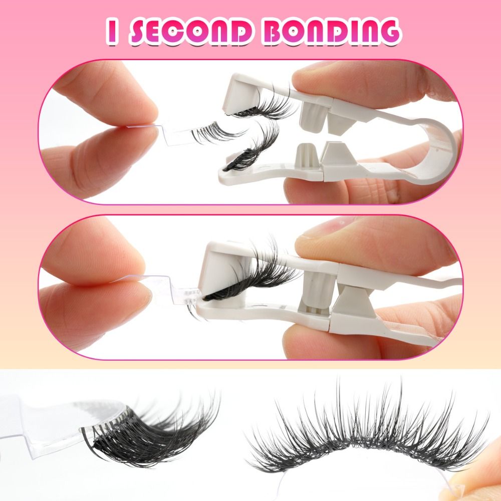 Reusable Magnetic Eyelashes Lo - Eyelash Extension Uv Glue ulasan dan harga
