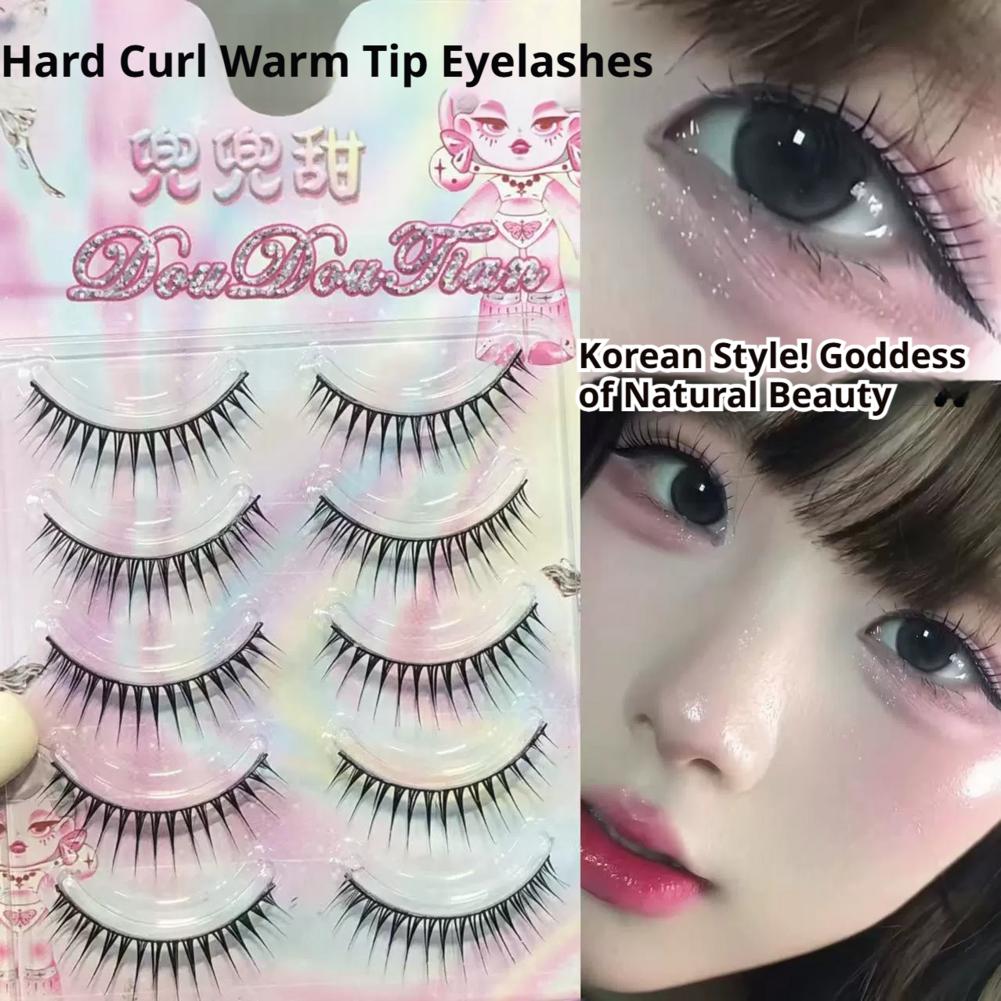 5 Pairs Korean Manga False Eye - Eyelash Extension Korean ulasan dan harga