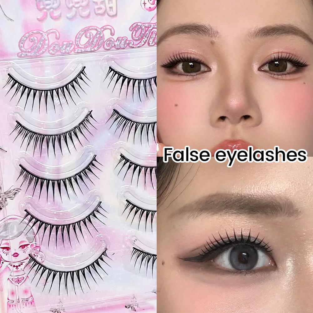 5 Pairs Korean Manga False Eye - Eyelash Extension Korean ulasan dan harga
