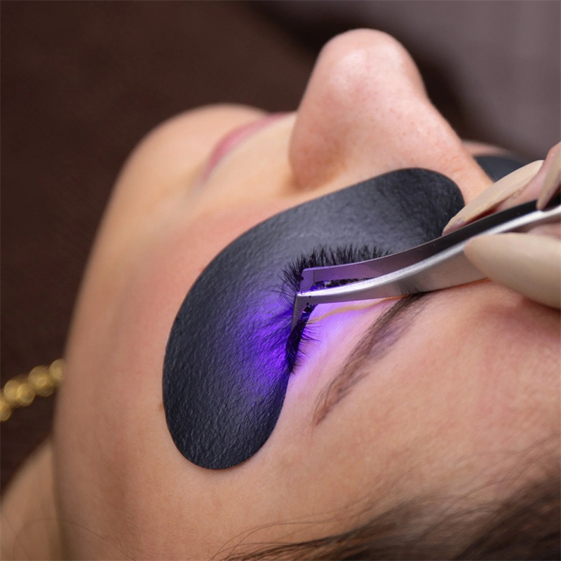 50 pairs Padding UV Black Patc - Eyelash Extension With Glasses ulasan dan harga