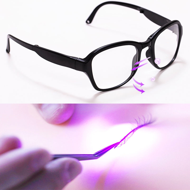 50 pairs Padding UV Black Patc - Eyelash Extension With Glasses ulasan dan harga