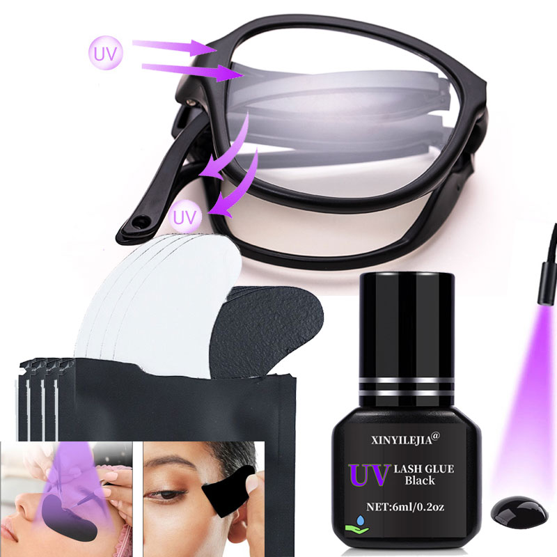 UV Protective Glasses UV Eyela - Eyelash Extension With Glasses ulasan dan harga