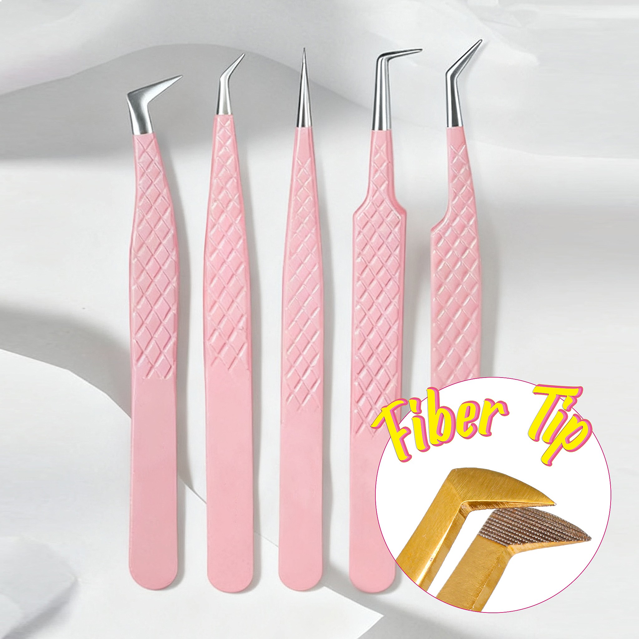 Fiber Tip Lash Tweezers Matte  - Mega Volume Lash ulasan dan harga