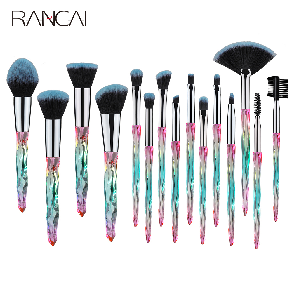 15Pcs Diamond Makeup Brushes S - Eyelash Extension Full Set ulasan dan harga