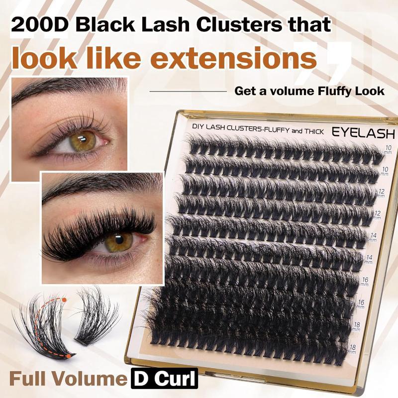 New Fluffy Thick Lash Clusters - Lashes Eyelash Extension ulasan dan harga