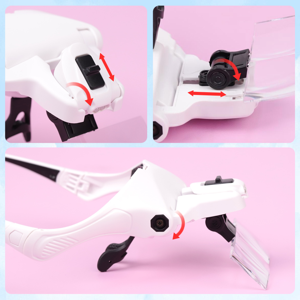 5 Lens Adjustable Loupe Headba - Eyelash Extension With Glasses ulasan dan harga
