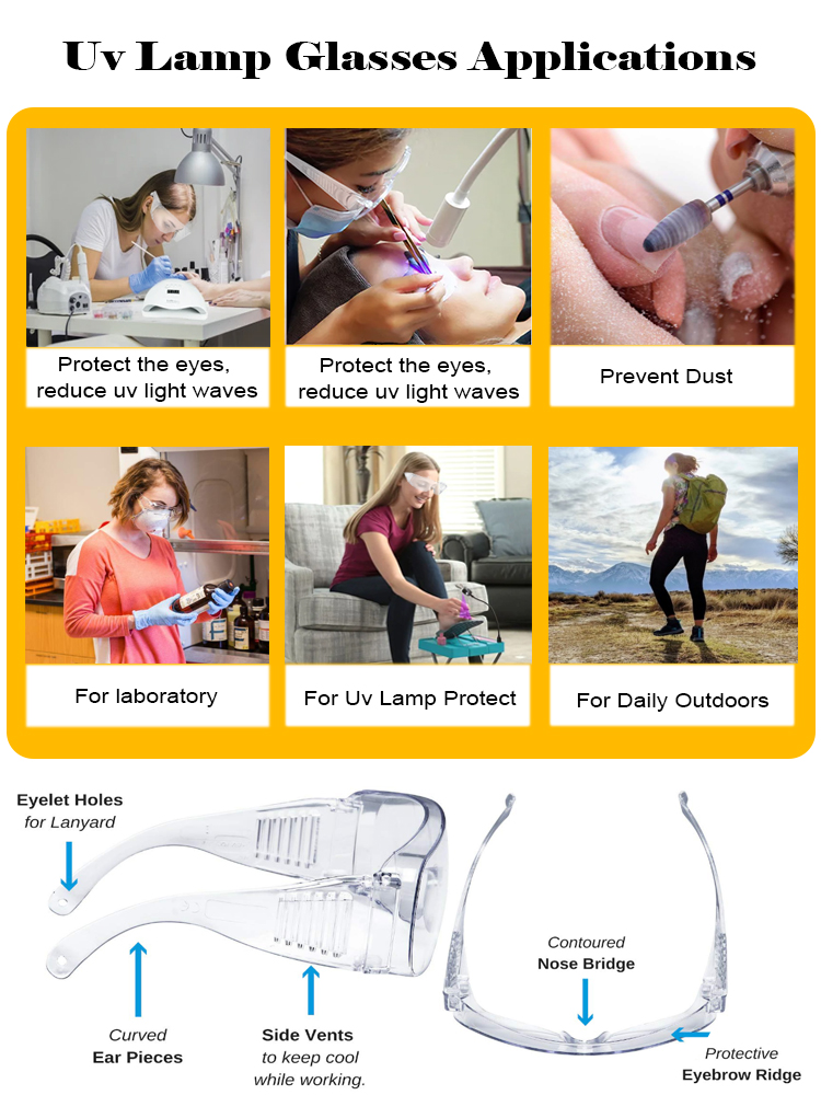 NEW anti uv light glasses UV L - Eyelash Extension With Glasses ulasan dan harga