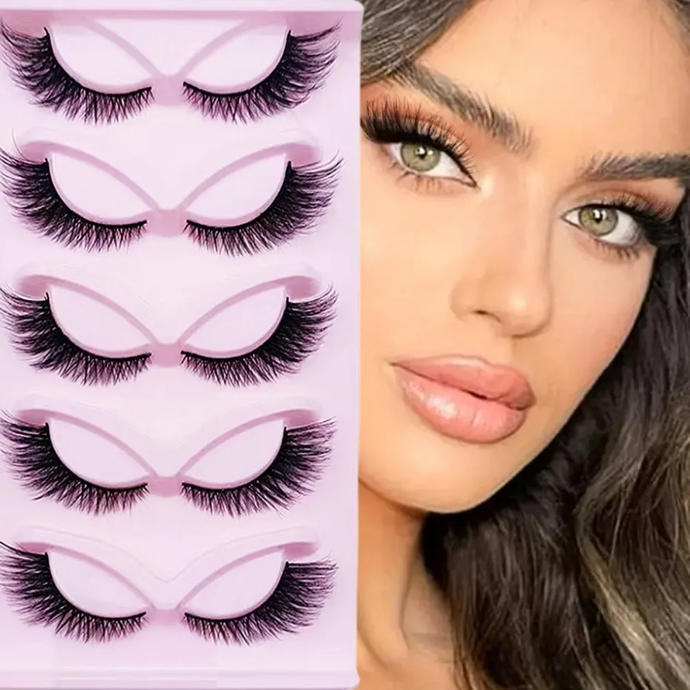 5 Pairs Cat Eye Lashes Wispy F - Eyelash Extension Cat Eye Wispy ulasan dan harga