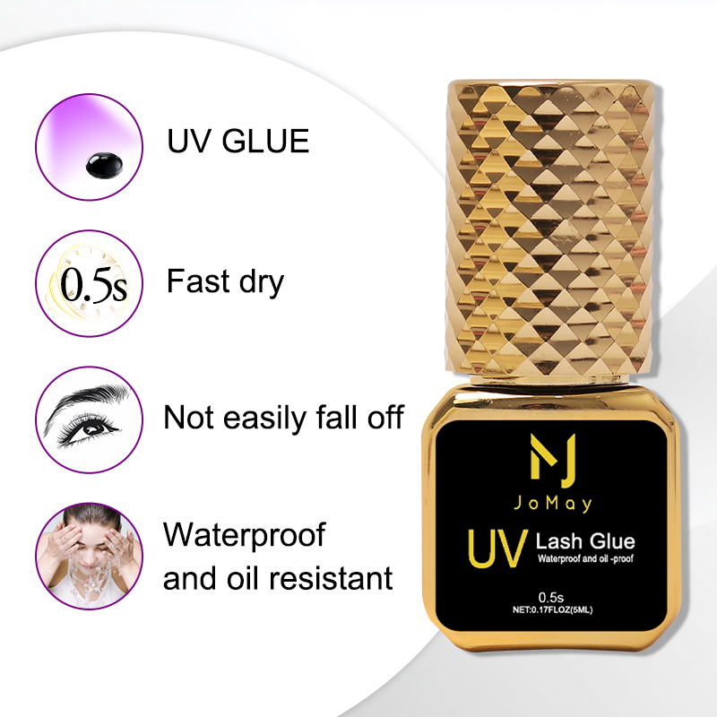 JOMAY Black UV Lash Glue 0.5S  - Eyelash Extension Uv Glue ulasan dan harga
