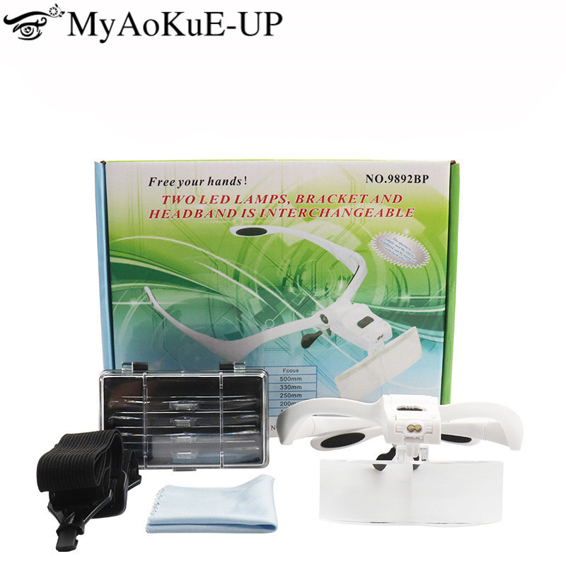 5 Lens Adjustable Headband Mag - Eyelash Extension With Glasses ulasan dan harga
