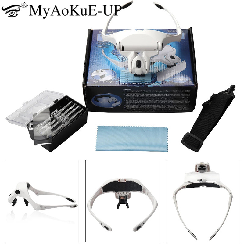 5 Lens Adjustable Headband Mag - Eyelash Extension With Glasses ulasan dan harga