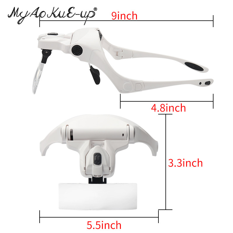 5 Lens Adjustable Headband Mag - Eyelash Extension With Glasses ulasan dan harga