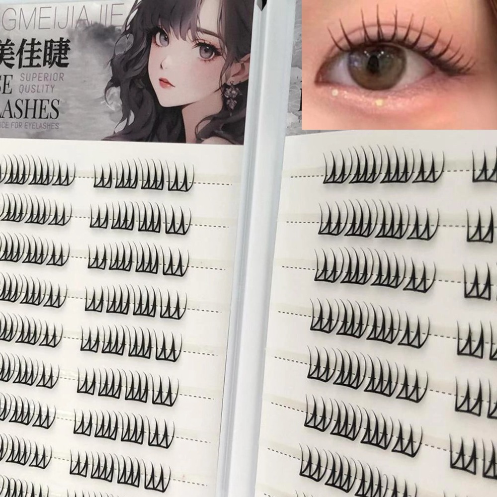 U Shape Glue-free False Eyelas - Eyelash Extension Korean ulasan dan harga
