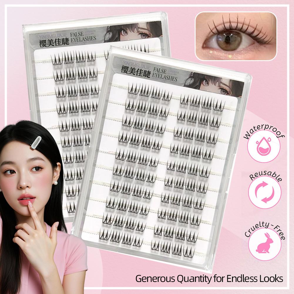 U Shape Glue-free False Eyelas - Eyelash Extension Korean ulasan dan harga