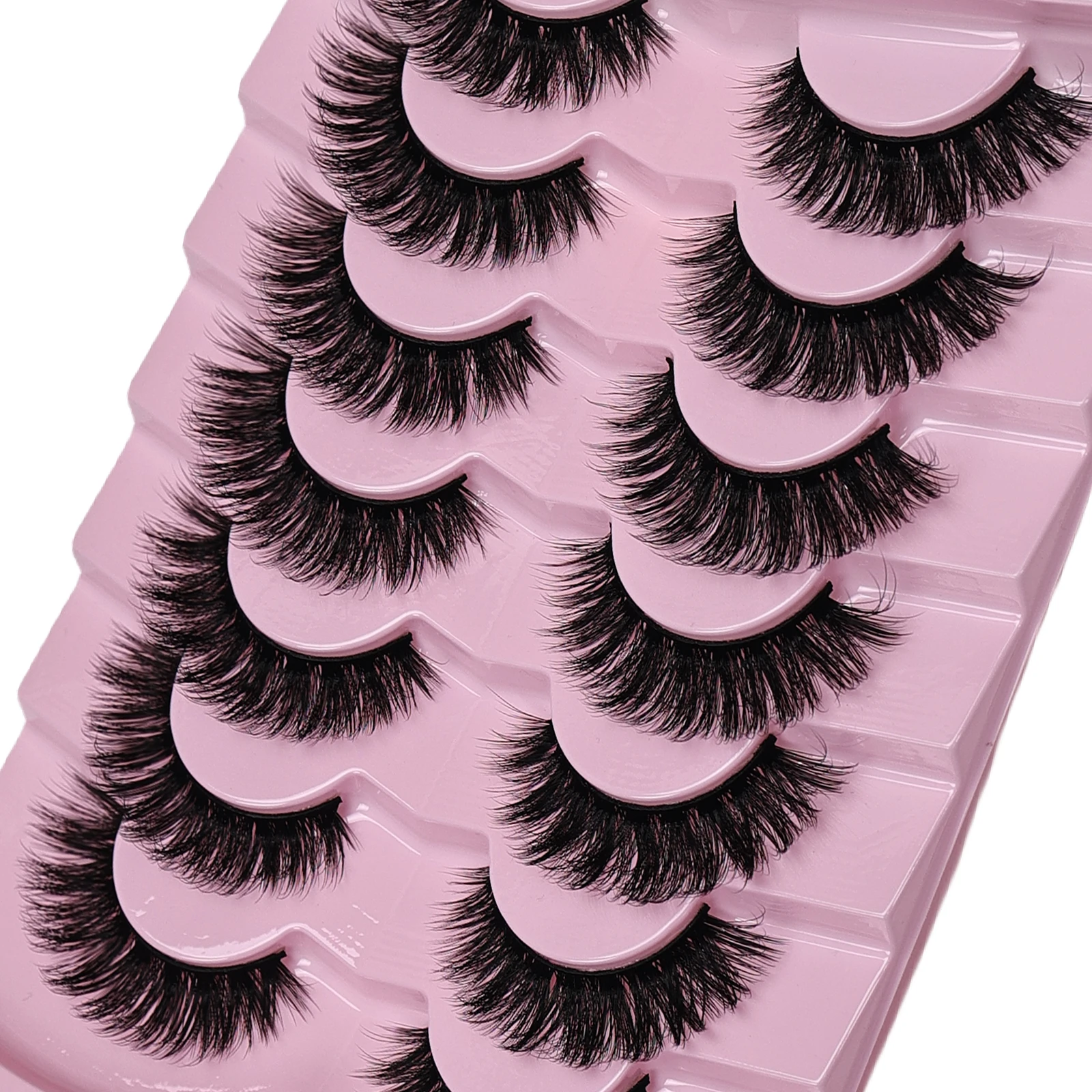 7 Pairs Cat Eye Lashes Volume  - Eyelash Extension Cat Eye Wispy ulasan dan harga