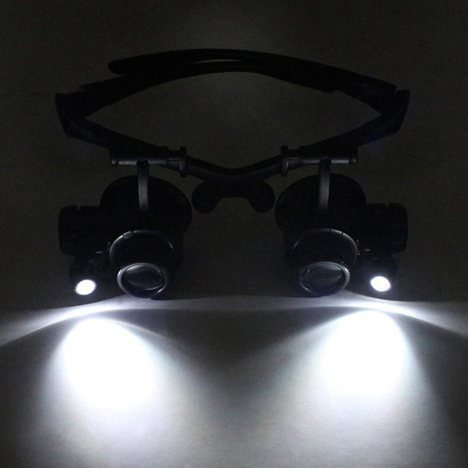 LED Light Eye Magnifying Glass - Eyelash Extension With Glasses ulasan dan harga