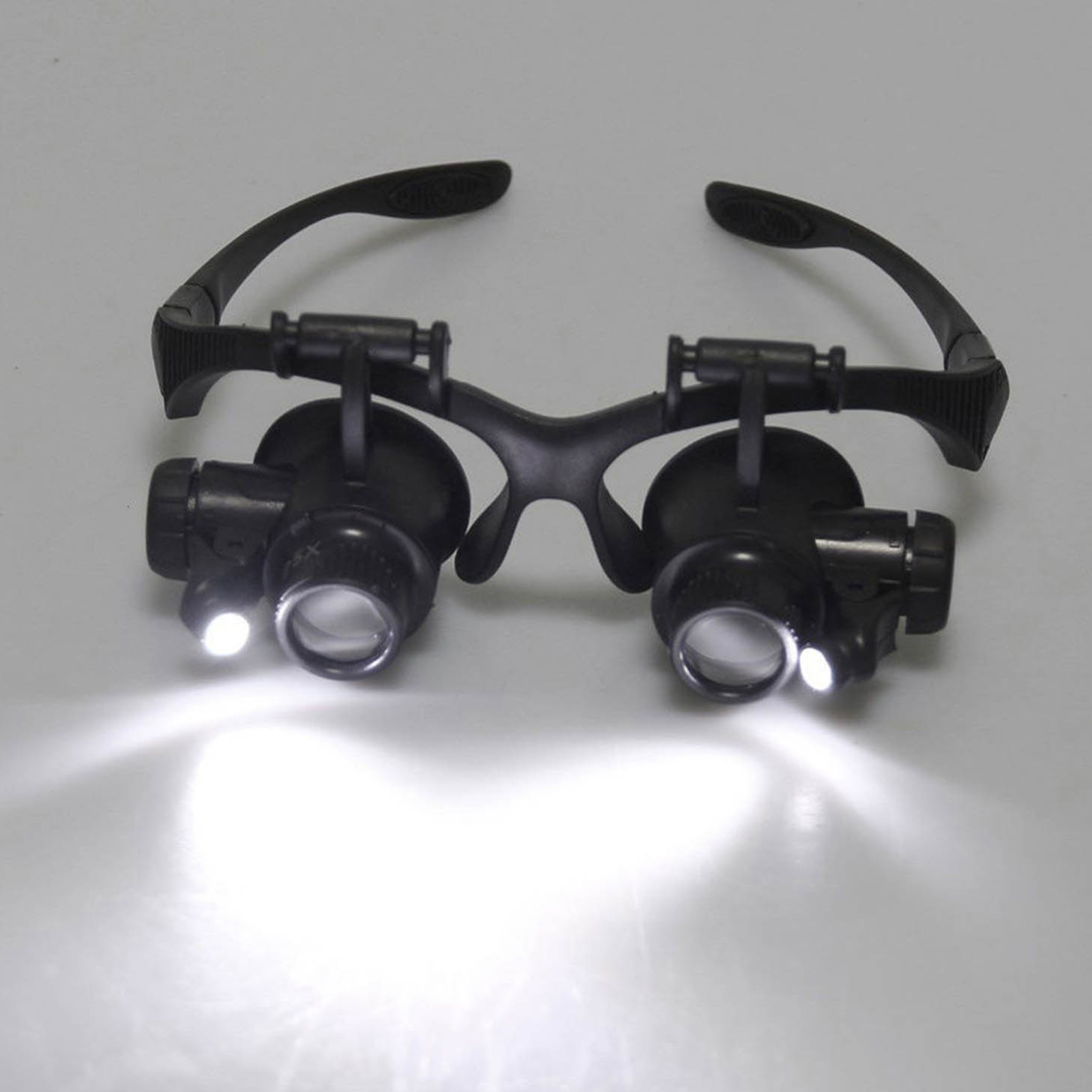 LED Light Eye Magnifying Glass - Eyelash Extension With Glasses ulasan dan harga