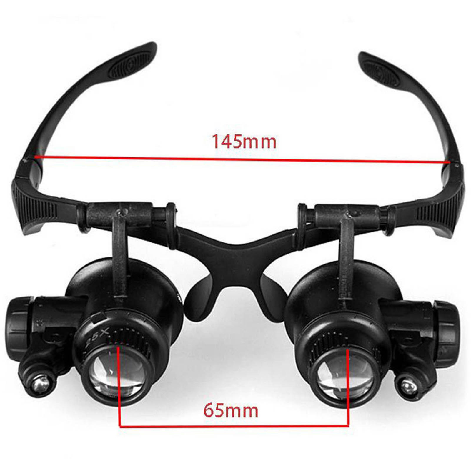 LED Light Eye Magnifying Glass - Eyelash Extension With Glasses ulasan dan harga