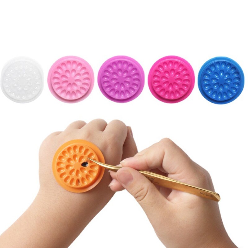 100pcs Eyelash Glue Holder Eye - Eyelash Extension Uv Glue ulasan dan harga