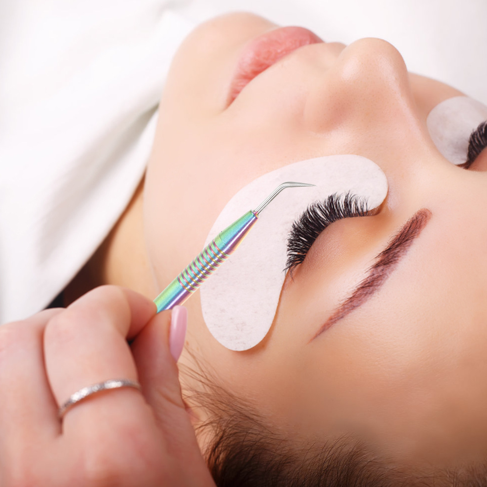 1Set Eyelash Extension Mirror  - Eyelash Extension Is Safe ulasan dan harga